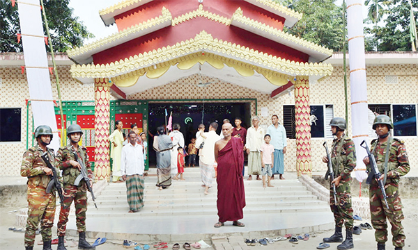 প্রবারণা পূর্ণিমায় নিরাপত্তায় সেনাবাহিনী