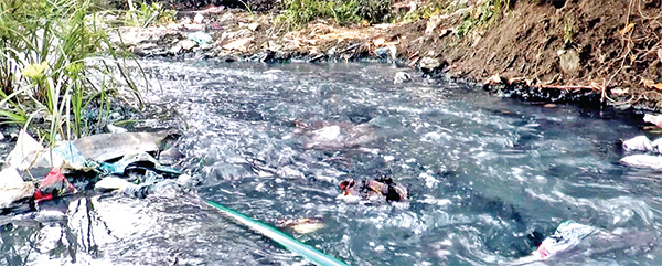 নারায়ণগঞ্জে ভয়াবহ দূষণের কবলে শীতলক্ষ্যা নদী