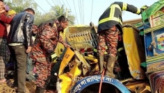 ঘাটাইলে দুই ট্রাকের মুখোমুখি সংঘর্ষে চালক নিহত