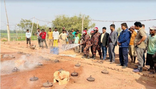 খানসামায় অনুমোদনবিহীন চার ইটভাটায় ছয় লাখ টাকা জরিমানা