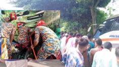 সুনামগঞ্জে বাসের চাপায় স্কুল শিক্ষার্থীসহ নিহত ২