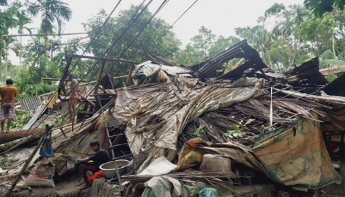 ভাণ্ডারিয়ায় ঘূর্ণিঝড় রেমালের তাণ্ডবে নিহত ৩