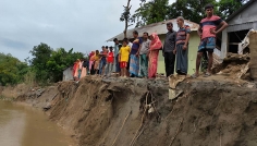 মুরাদনগরে গোমতীর পানি কমার সাথে সাথে তীব্র হচ্ছে ভাঙন