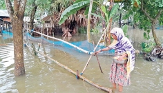 অভয়নগরে পানিবন্দি ২৫ গ্রামের মানুষের চরম দুর্ভোগ  