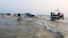 মা ইলিশ সংরক্ষণ অভিযান বাস্তবায়নে চাঁদপুর নৌ র‌্যালী