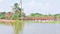 সাতক্ষীরায় ৮০ গ্রাম প্লাবিত দুই লক্ষাধিক মানুষ পানিবন্দি  